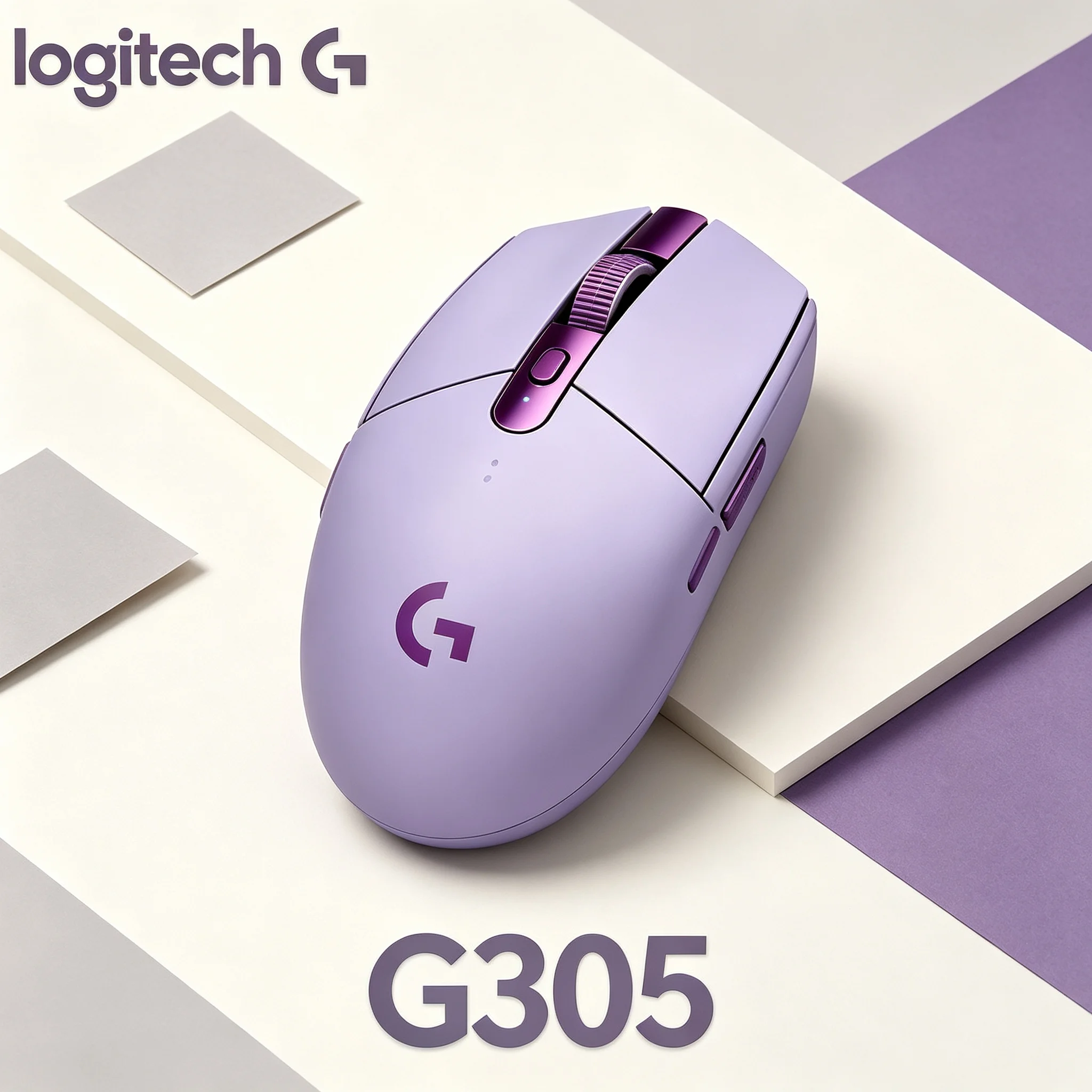 Logitech G305 LIGHTSPEED Gaming Wireless Mouse High‑Precision Tracking Adjustable DPI Multi‑Colour For PC Mac Laptop Gaming Offi