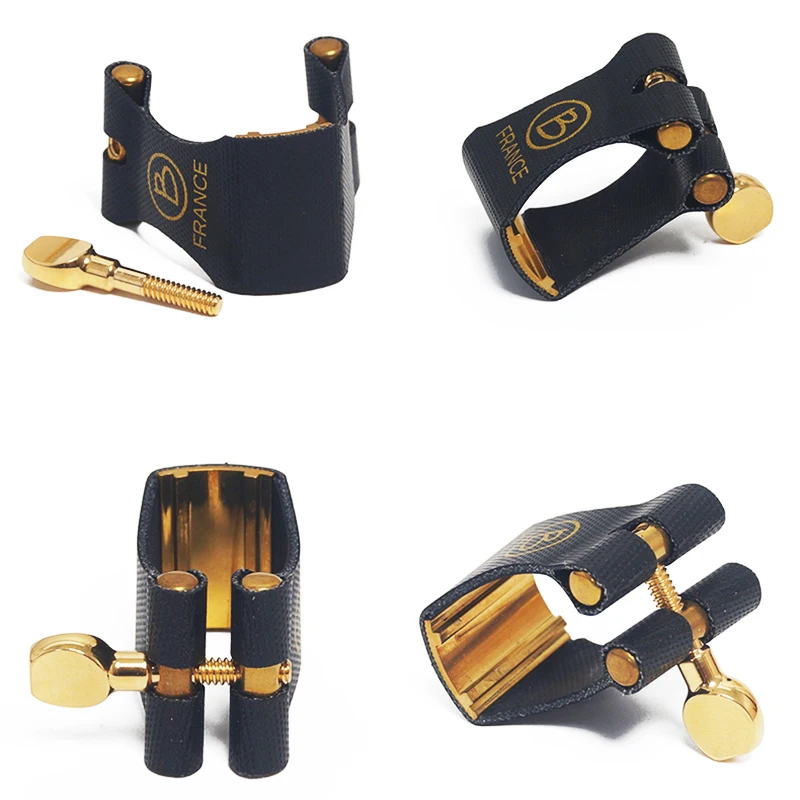 Brancher Ligature Eb Alto Saxophone Ebonite Mouthpiece Hard rubber Bb Tenor Soprano Clarinet SAX Metal Mouthpiece