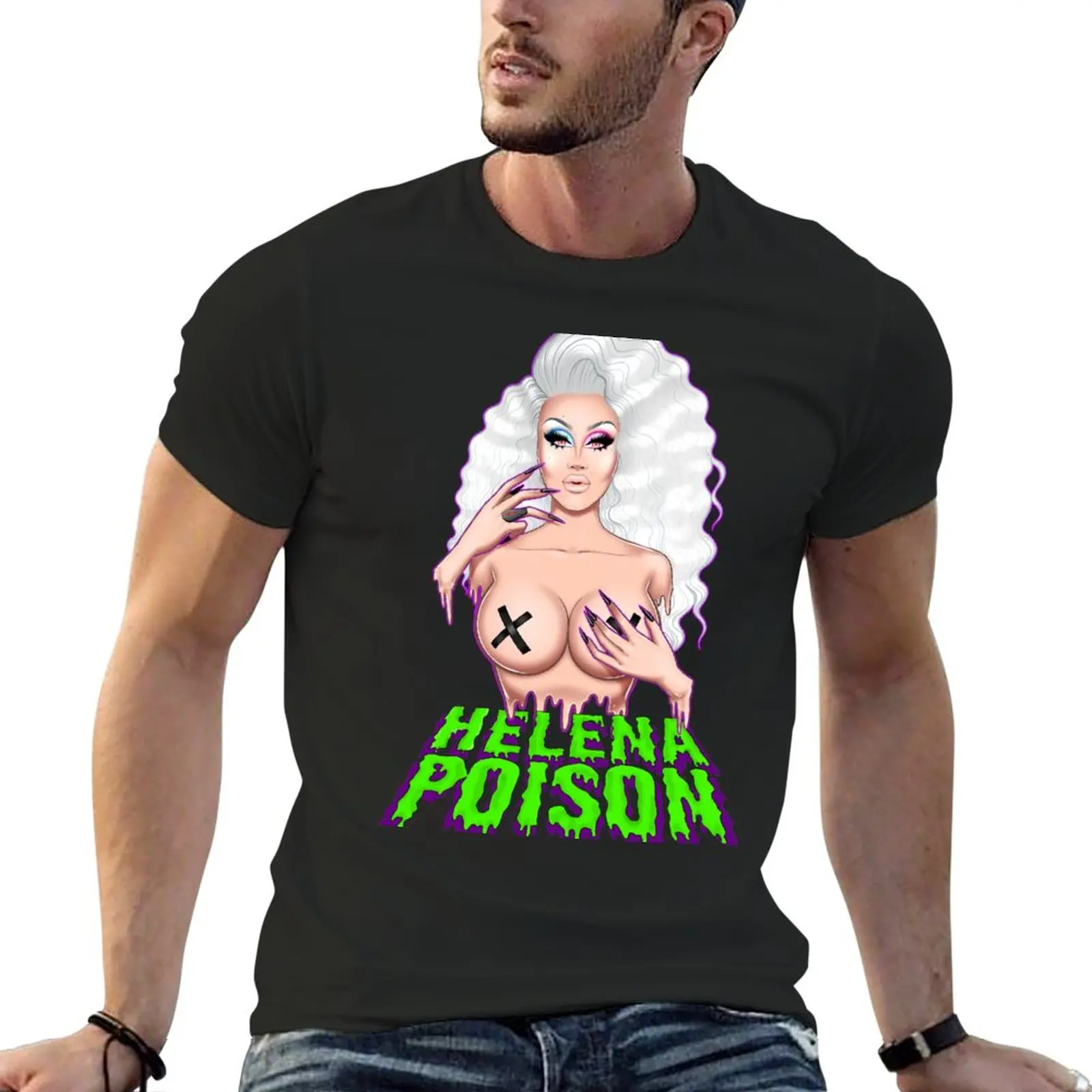 Helena Poison Drip T-Shirt quick-drying t-shirt funny t shirt plus size t shirts men graphic t shirts