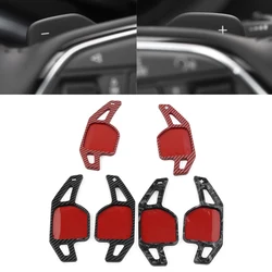 1 Pair Carbon Fiber Color Car Steering Wheel Paddle Shifter Extension For Audi A3 A4 A5 A6 A7 A8 Q3 Q5 Q7 TT TTS ABS Plastic