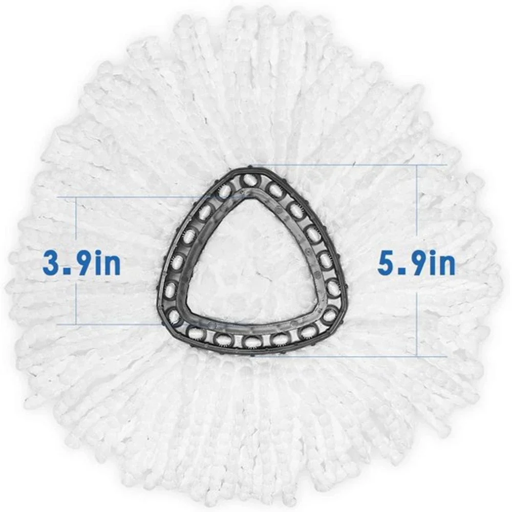 Mop Refills Spin White Mop Head Cloth Replacement Microfiber Mop Cloth Replacement Head for Vileda O-cedar Replacement Mop Heads