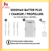 FIMI X8 Tele Plastic Charger 5000 mAh Battery Plus or Propellers Blade For FIMI X8 SE 2022 X8 PRO TELE MAX Original Accessories