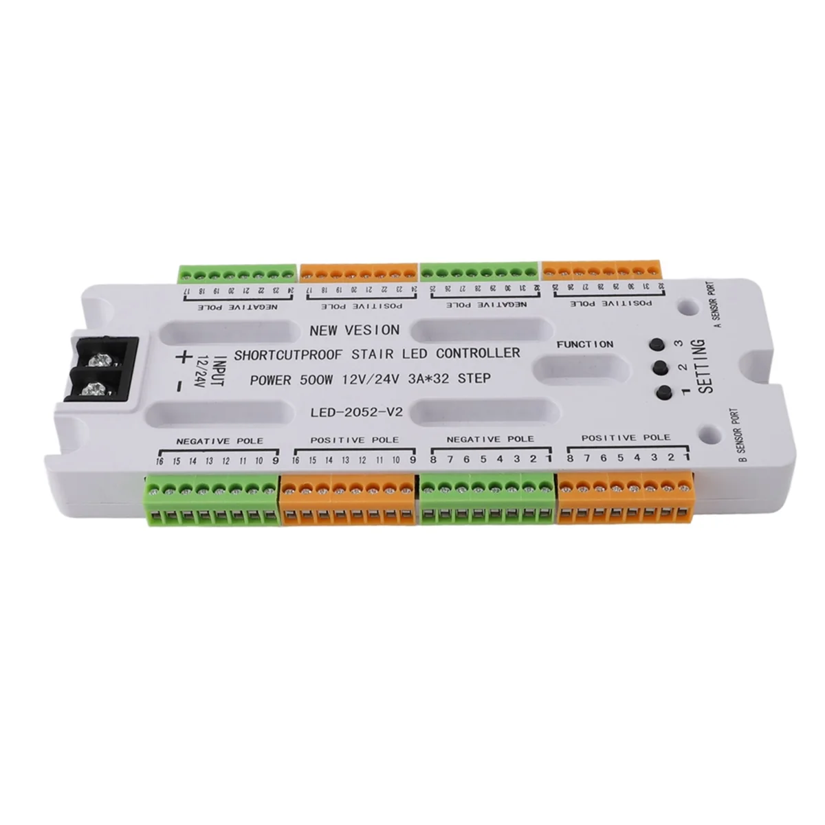 The New Stair LED Motion Sensor Light DC12V/24V Ladder Night Light 32 Channels Prevent Short Circuit Controller for Stairway