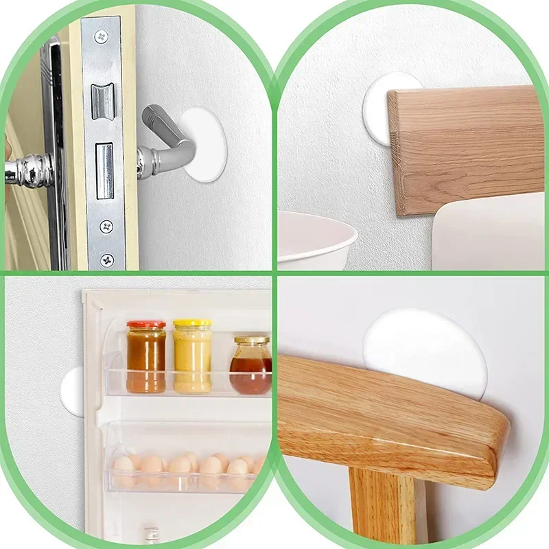 1/5/10Pcs Door Stops Rubber Wall Protectors Guards Self Adhesive Door Handle Bumper Stoppers Protective Plug Non-slip Muffler