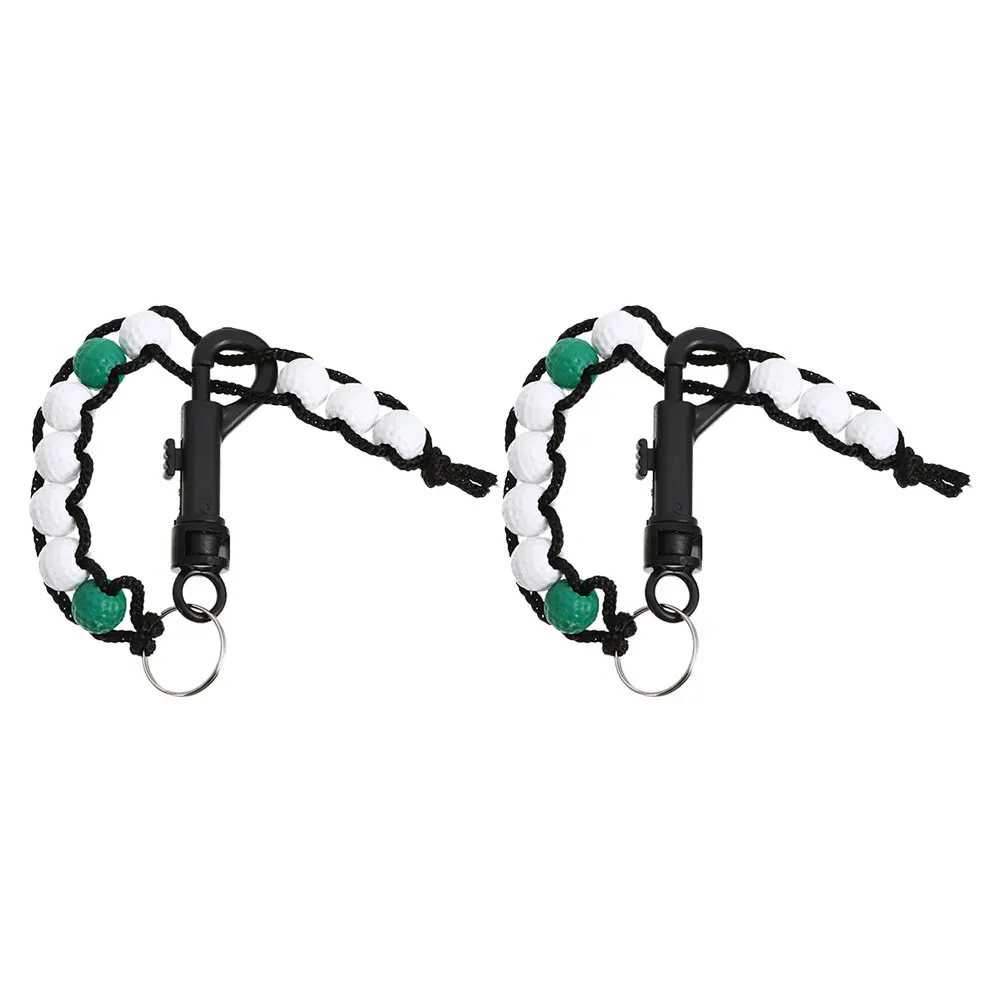 

Scorer Tracker Bead Counting Tool Stroke Counter Key Chain Plastic Ball Accessories Golf Training Beginner Friendly Durable