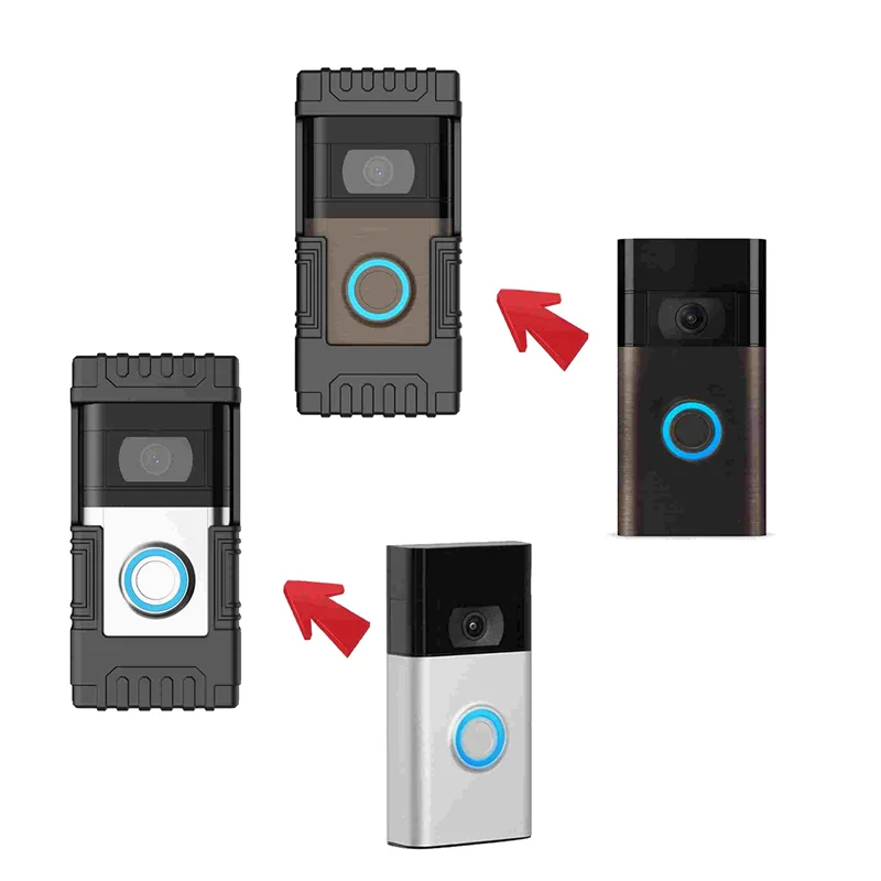 Suporte de porta de campainha de vídeo anti-roubo para campainha de vídeo de anel 1/2/3/3 plus/4/2020 liberação/2023 campainha montagem ajustável