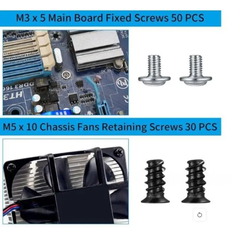 652F Essential PC Screws Multiple Size Screw set for Secure & Stable Device Operation