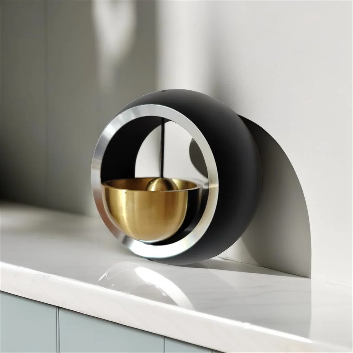 

Shopkeepers Bell for Door Opening,Door Chime for Business When Entering Magnetically-Attached Bells for Door Black HOT