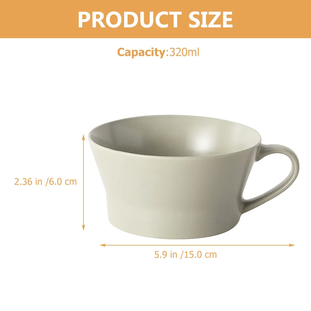 Ceramic Mug Versatile Hot Cold Beverage Cup Elegant Lines Simple Aesthetic Coffee Tea Milk Juice Water Cup for Home Office Cafe