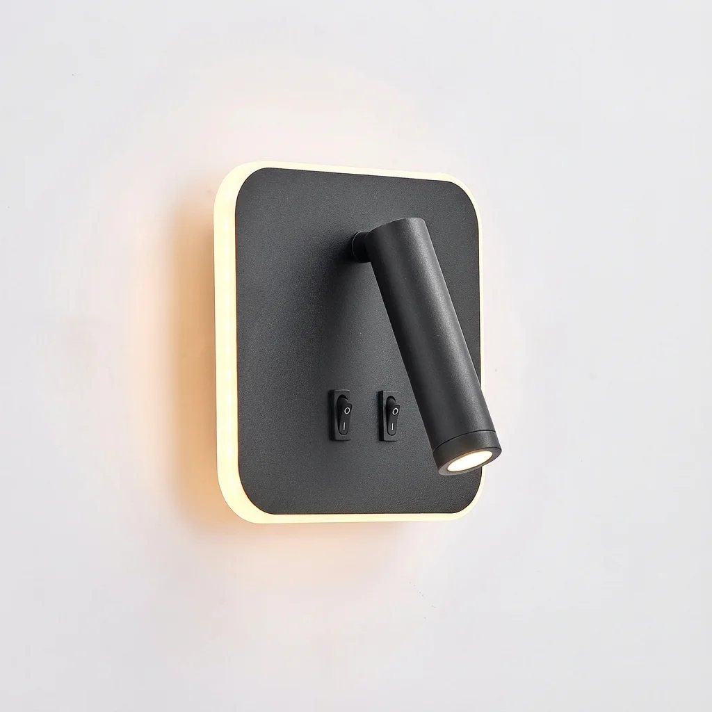 350° Rotatable LED Up Down Wall Sconce, Aluminium Alloy, 3000K Warm 6500K Cool Dual CCT Home Wall Light Bedroom Hallway