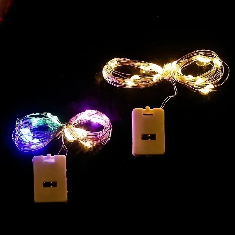 

LED copper wire light string colorful light flower bouquet decoration gift box star Christmas light cake sky full of stars