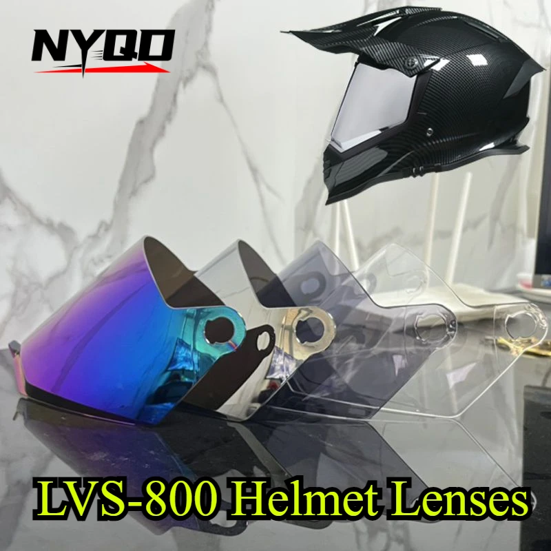 

LVS-800 Helmet Lenses Transparent Color Colorful Mirror Silver Plated