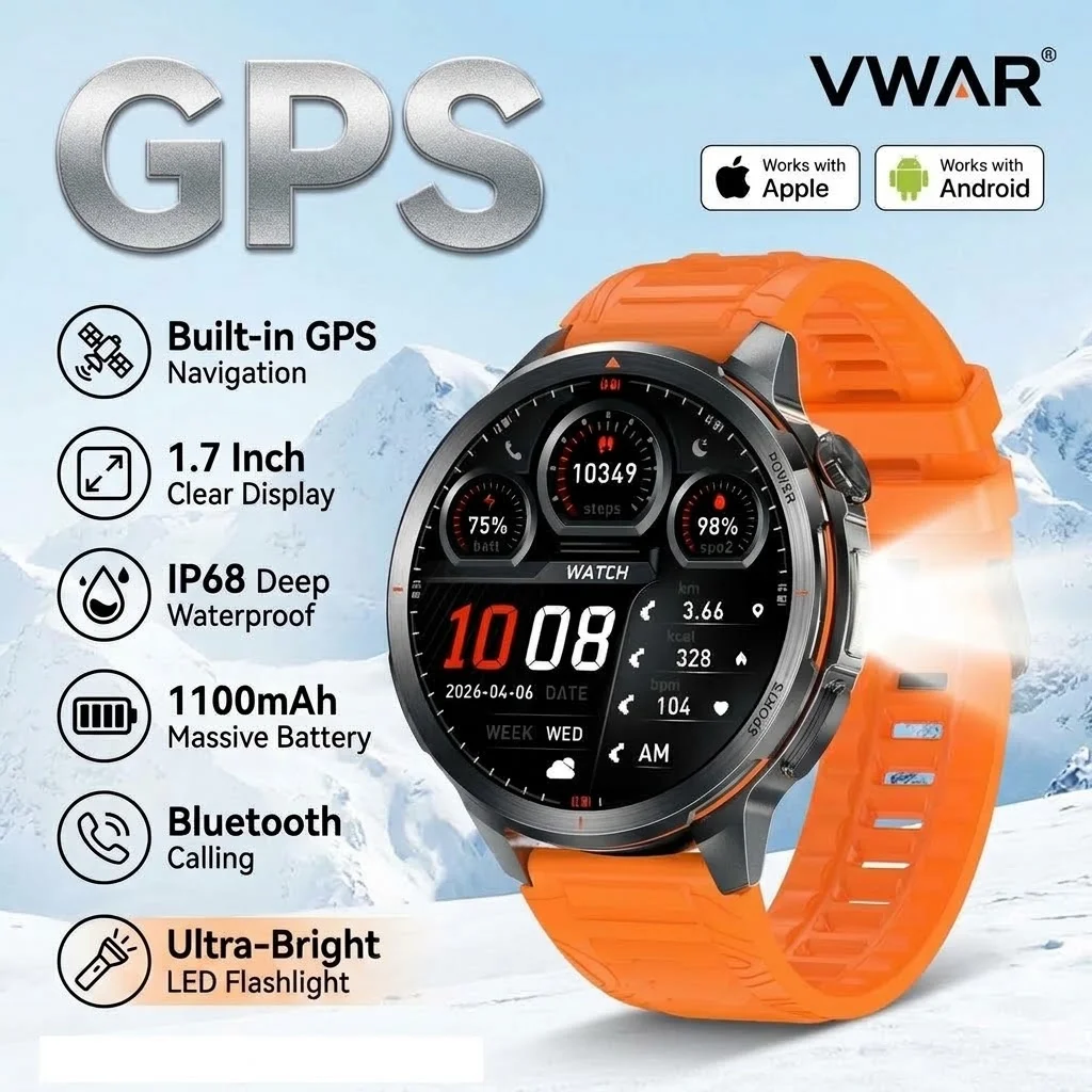 Reloj inteligente VWAR 2026 GPS