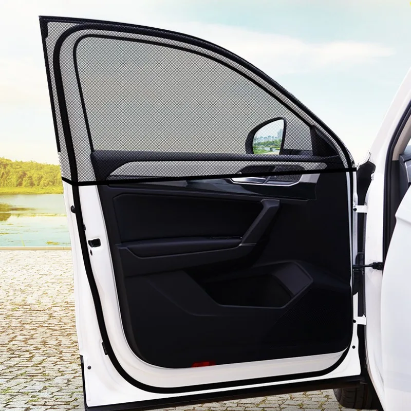 

4PCS Sedan/SUV Car Sun Shade Auto UV Protect Curtain Side Window Car Accessories Sunshade Mesh Sun Visor Protection Films