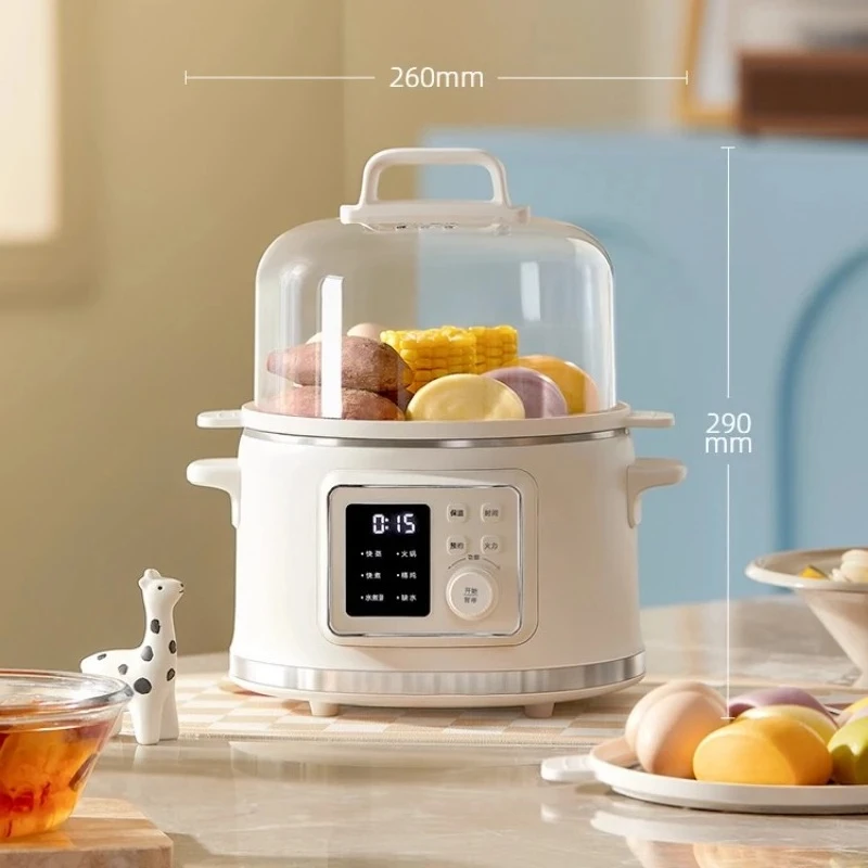 Smart Multi‑layer Electric Steamer, Compact All‑in‑one Steam Cooking Pot, Household Egg & Food Steamer
