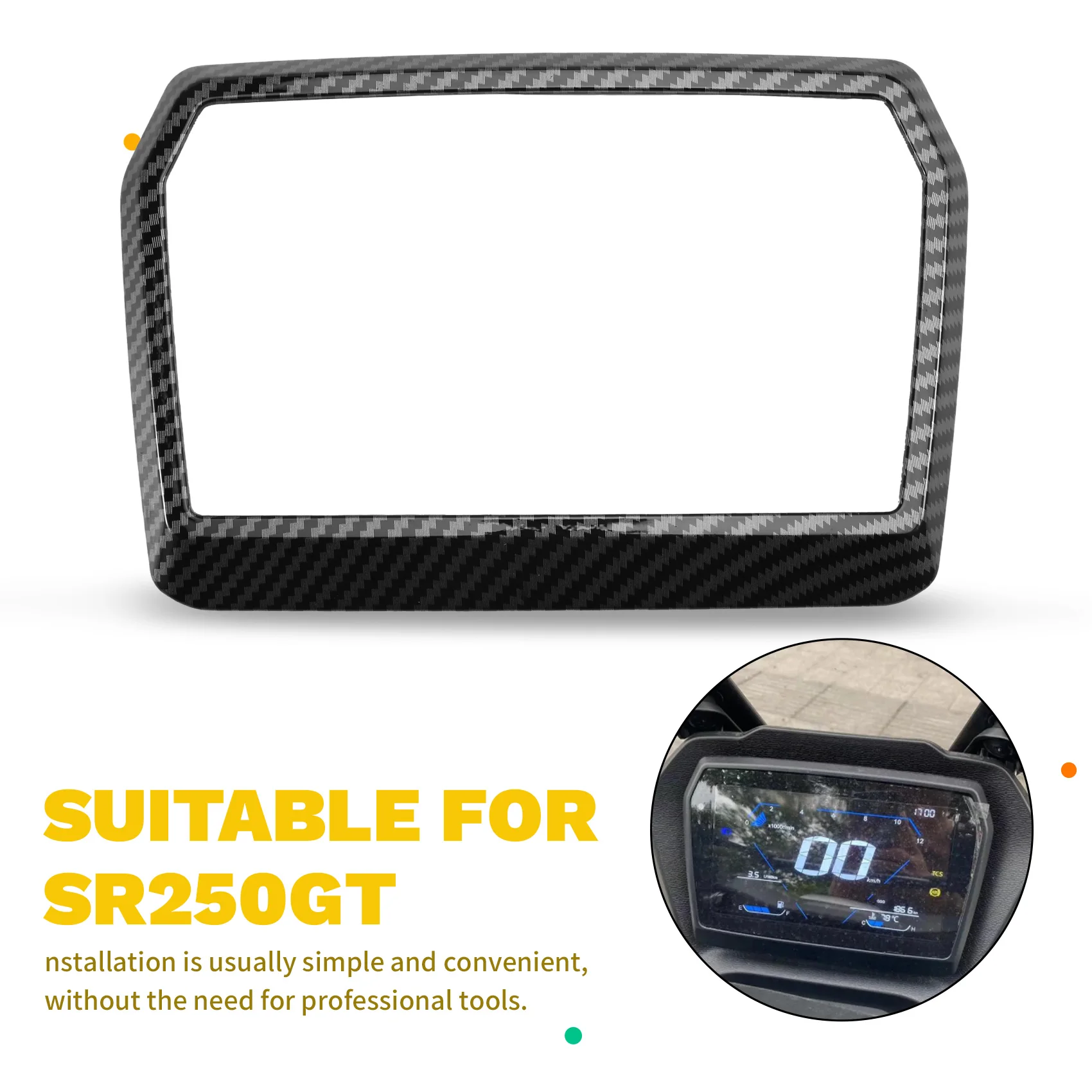 

ABQB-Motorcycle Instrument Cover Motorcycle Scratch Cluster Protection Instrument Cover For VOGE SR250GT Motorcycle Accessories