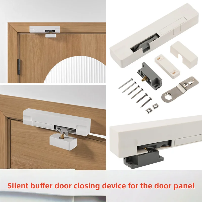 

Silent concealed hydraulic door closer for home use, damping door buffer, automatic door closing hardware accessories