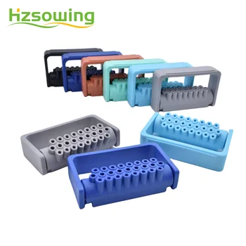 Porte-fraises dentaires à grande vitesse, boîte de stérilisation pour fraises diamantées, fournitures d'outils de laboratoire pour dentistes