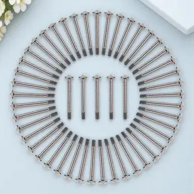 

50pcs Computer 30mm Long Screw Fan Tapping Screw Long Cooling Fan Tapping Screws for PC Chassis Mounting Hardware