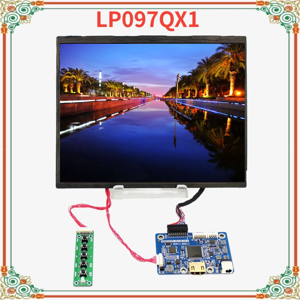 9.7 "Zoll lp097qx1 1024x768 edp Schnitts telle ips lcd Bildschirm anzeige feld mit hdmi lcd Controller Treiber platine VS-HDMI2EDP