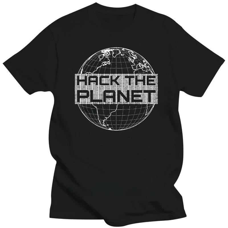 Earth Hex Dump summer unisex short sleeve Mens brand t-shirt Summer T shirts For Hack the Planet Computer Hacker Men T-Shirts