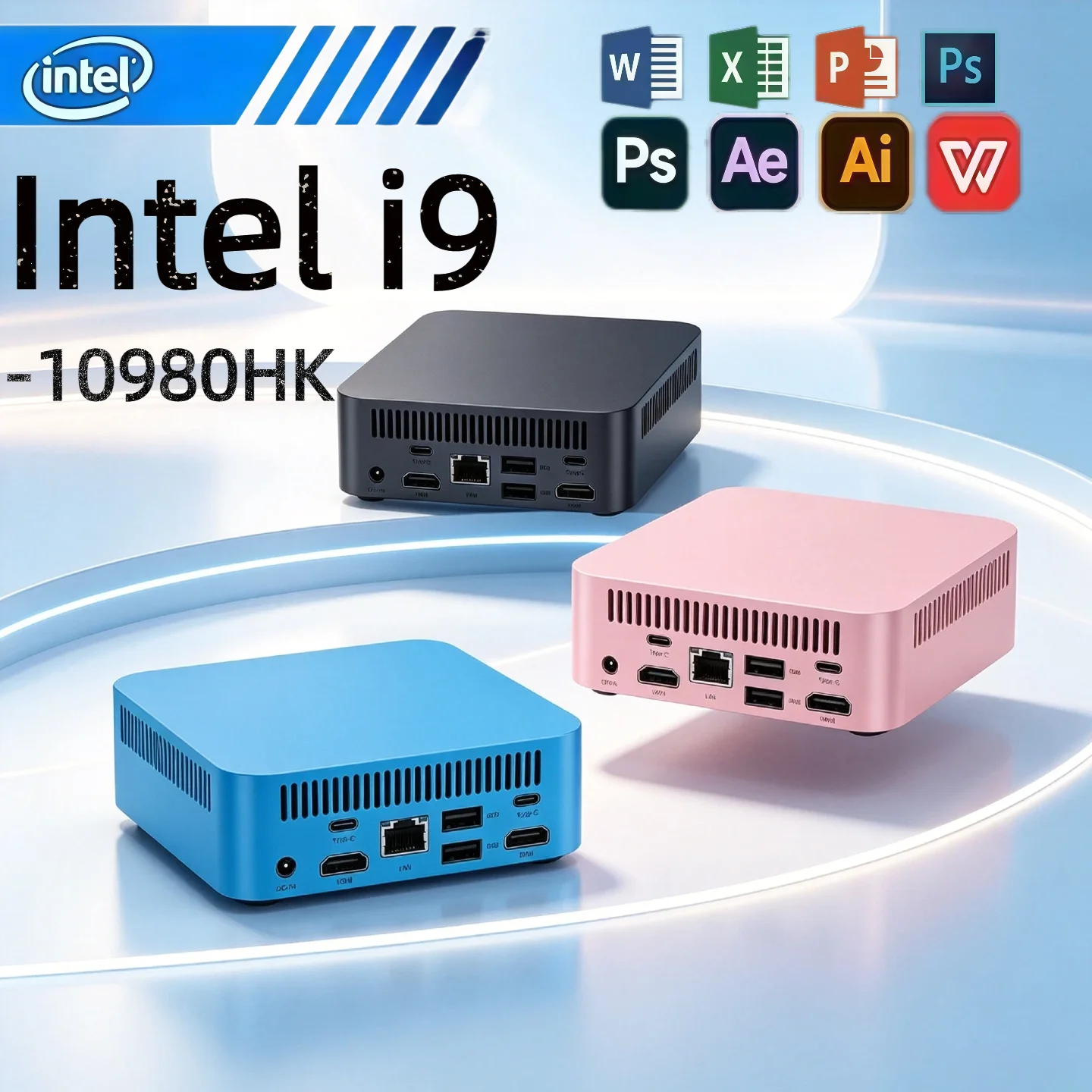 Windows 11 Pro Mini Pc Intel i9 10980HK Mini PC Computer 16GB  RAM 1TB SSD Gaming PC Wifi 6 BT5.2 Mini PC Desktop