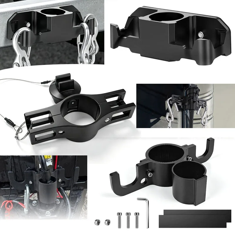 Rv Towing Chain Organizer,7 Way Trailer Plug Chain Holder Holder Plug Cover Keeps 7-Way Plug and Chains Organized
