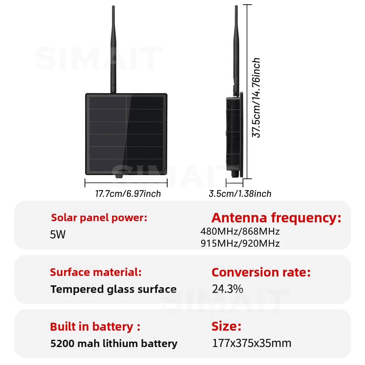 GAT562 22S/30S Mesh Solar Repeater | FOR Meshtastic/Meshcore Compatible LoRa Node for Outdoor IoT