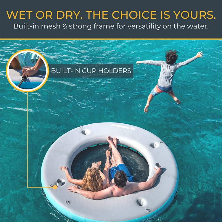 Affordable Inflatable Floating Island Dock Factory-Direct Water Platform