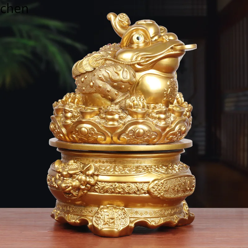 Eight Directions Wealth Golden Toad Ornament Toad Living Room Entrance Decoration Office Company Front Desk