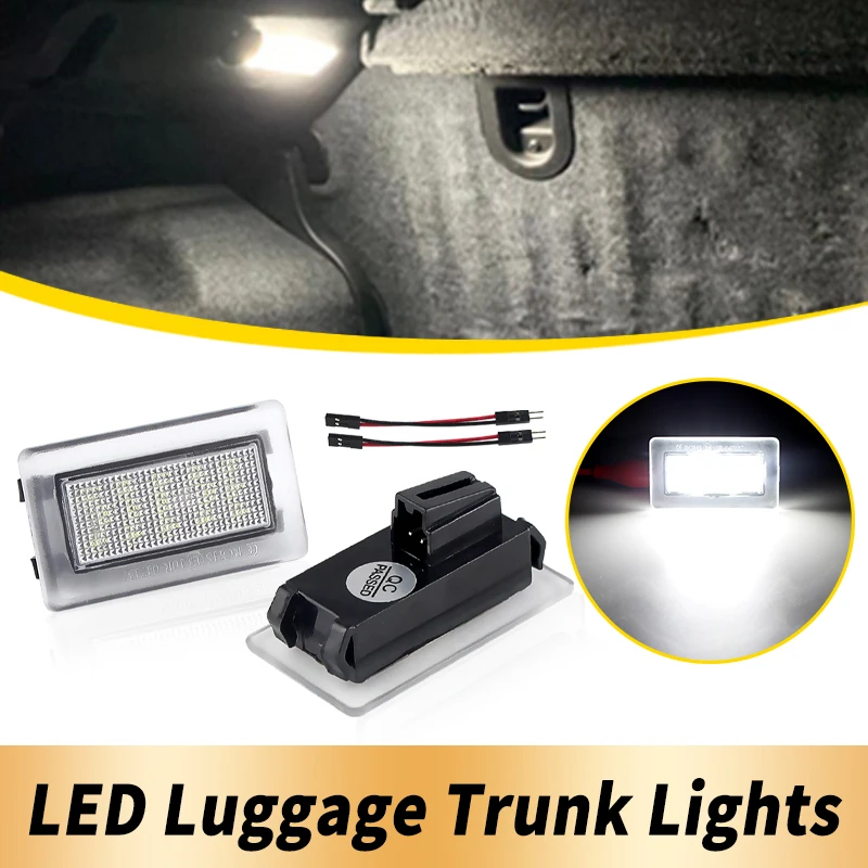 

2PCS 12V Canbus For Tesla Model S X 3 LED Interior Courtesy Footwell Door Light Luggage Trunk Compartment Lamp 100715190E