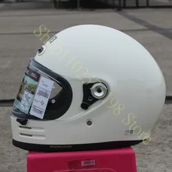 GLAMSTER Wysokiej jakości japoński kask integralny z ABS. Kask ochronny do motocykli Harley i motocykli tempomatu
