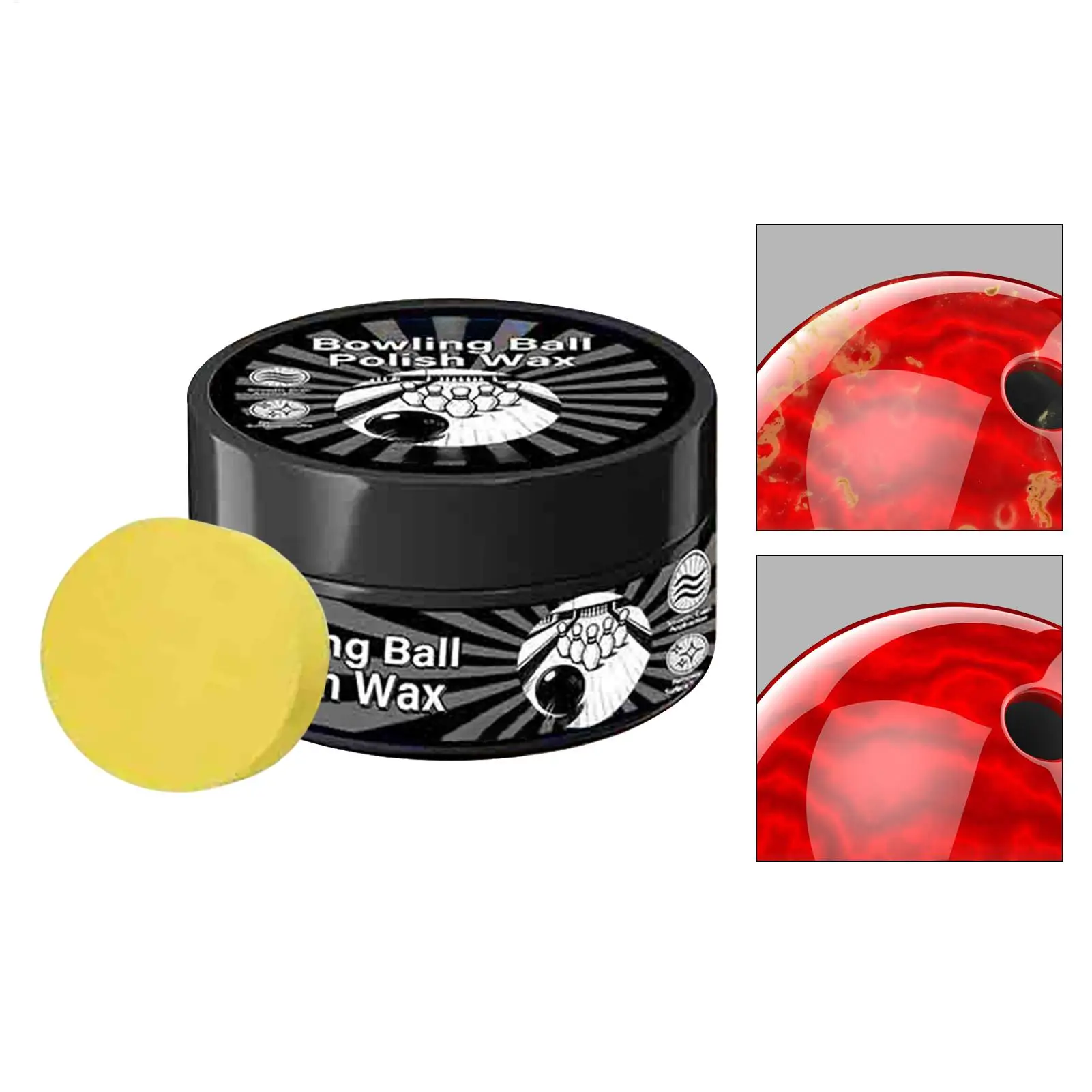 100g Bowling Ball Wax Scratch Restoration Paste Repair Compound Remove Scratches Restore Shine for Bowling Alley Club Training