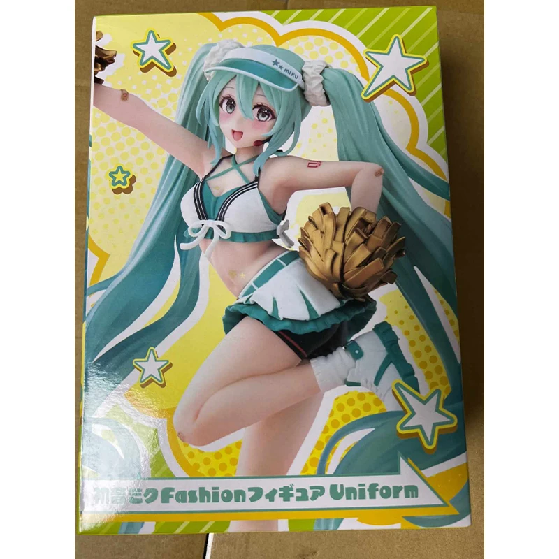 Hatsune Miku Dark Chocolate Bitter Pastry Chef Melty Cheerleading Anime Action Figure Desktop Ornaments Collectible Model Toy