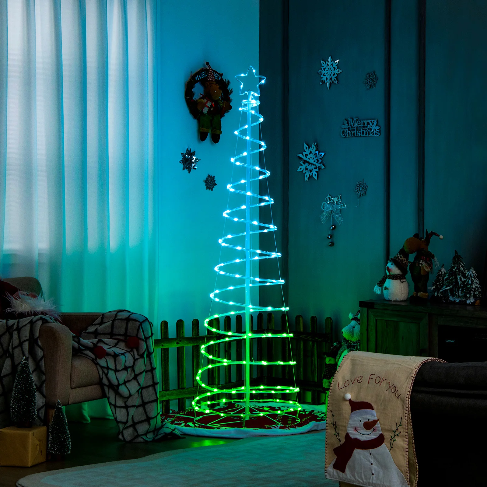 6 футов светящаяся спиральная – обзор и цена Outdoor Lighting Tree