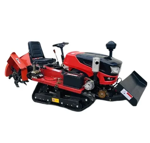 Factory direct sales multifunctional 25HP farm track rotary tiller agricultural track tractor