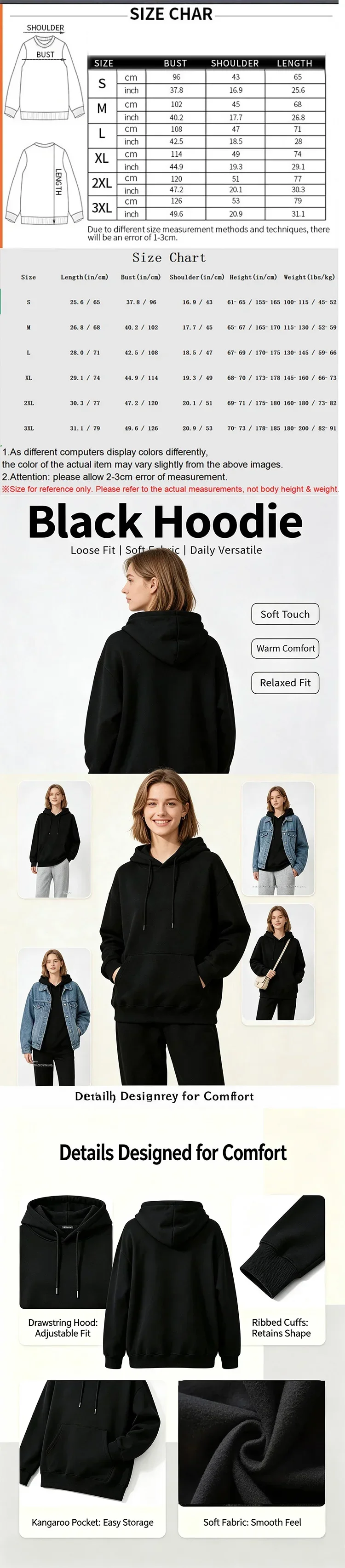 Modische Kapuzenpullover mit orangefarbenem Kürbisgesicht-Design für Halloween-Partys, lässige, lustige Sweatshirts, günstige Outfits, Pullover, Kleidung. – Detail 1