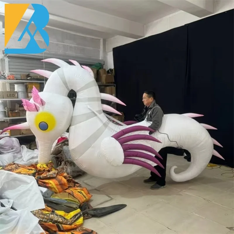 Customized Sea Creature Suit Giant Inflatable Seahorse Costume for Events Parade Toys