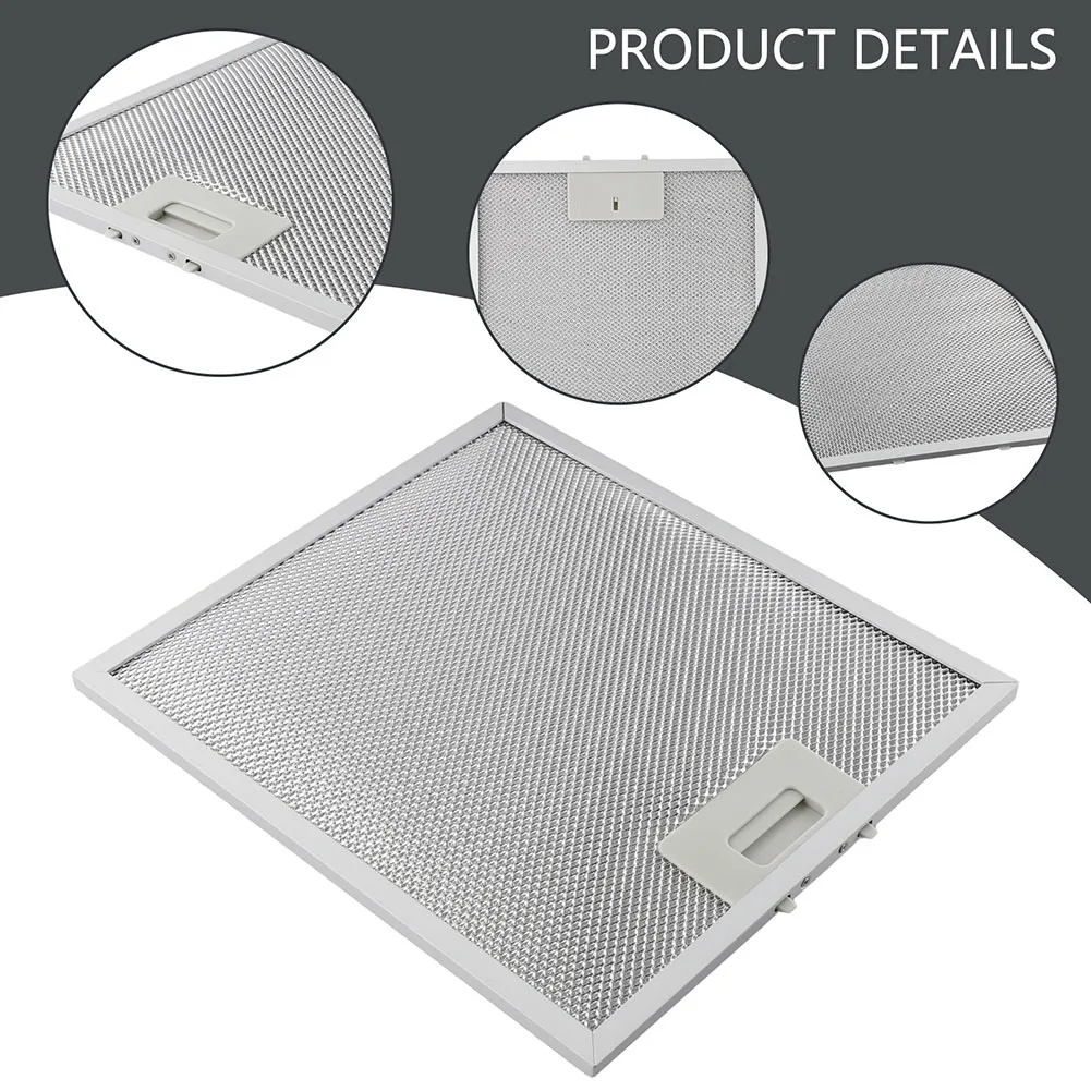 Cooker Hood Filter Aluminum Mesh Filter Compatible With Most Brands Easy To Install High Efficiency Cooking Environment