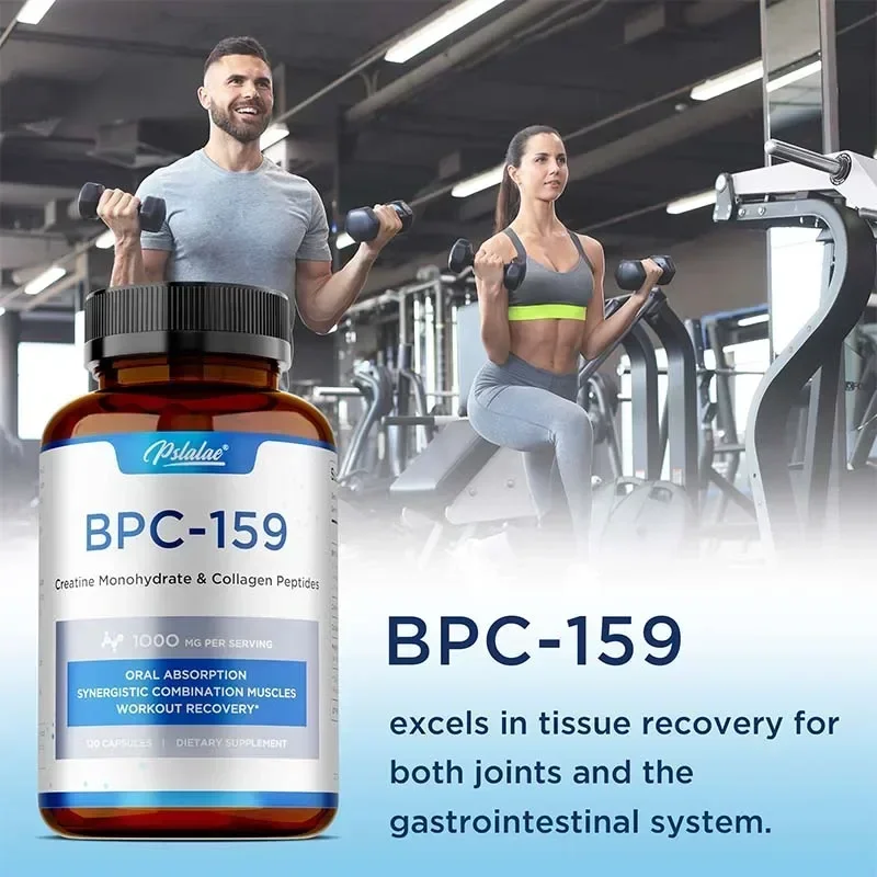 

BPC-159 Peptide Capsules - Creatine Monohydrate and Collagen Peptides, Improve Energy, Promote Digestion, Bone and Joint Support