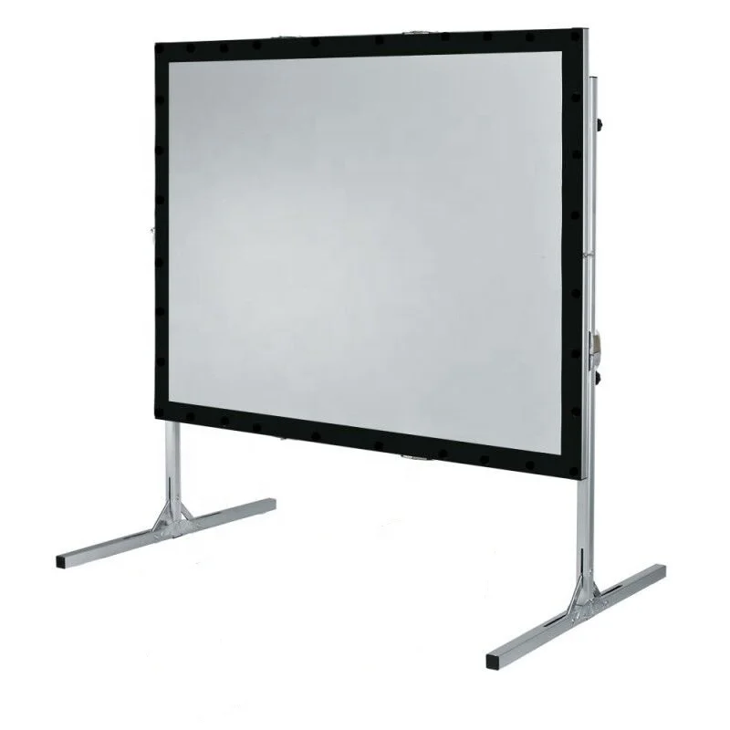 150 Inch Factory Price Portable Projector Screen Fast Fold Screen Outdoor Movie Screen with Carton Package