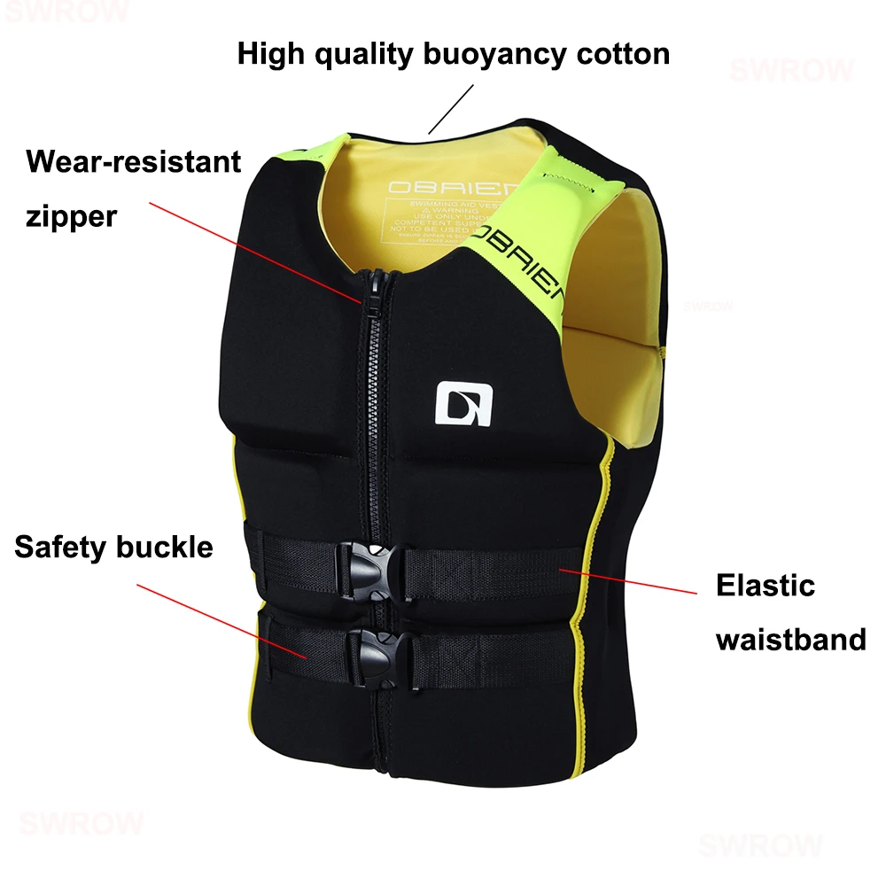 Gilet de sauvetage pour Kayak, gilet de sauvetage pour adultes, Jet Ski, bateaux à moteur, Wakeboard, radeau pour bateaux, gilet de pêche, natation, dérive, sauvetage aquatique