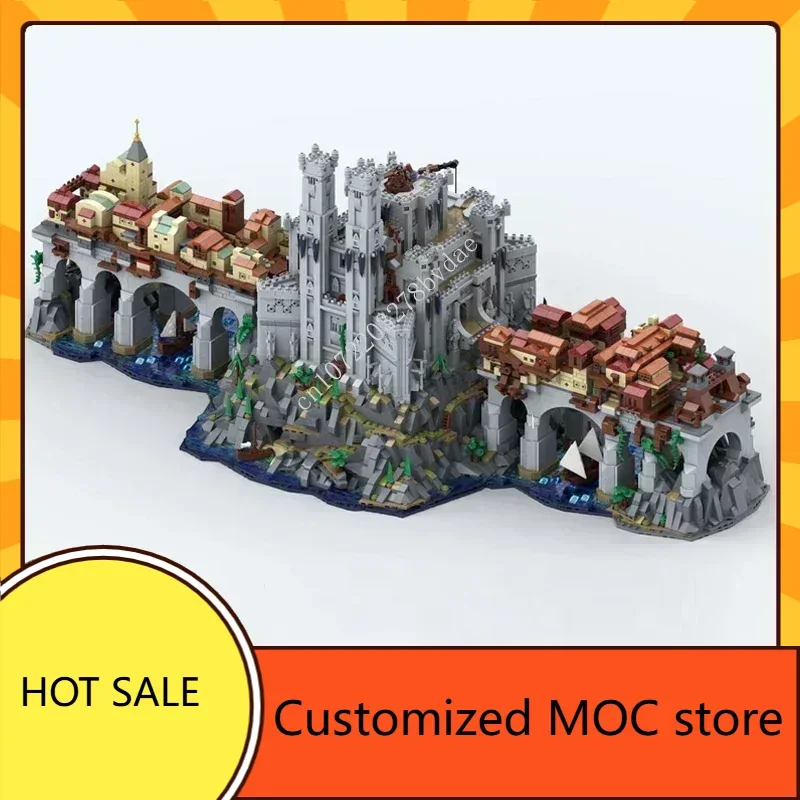 

9530 шт. Ized MOC Wyrm's Crossing Holiday StreetView Рождество CityArchitecture Пазлы DIYA Сборочные игрушки Подарок на день рождения для детей в возрасте