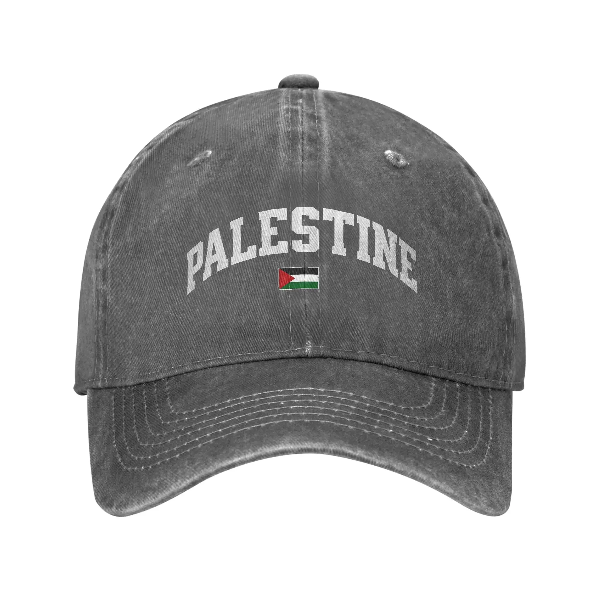 Palestine Flag  Baseball Cap Sun  Outdoor Sport High Quality Washed Hip Hop Hats Unisex Men Casual Design Baseball Caps