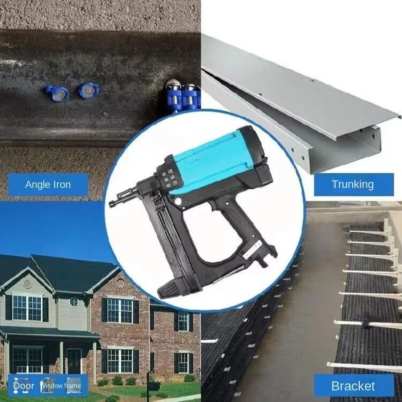 Pistol paku gas Multi guna untuk mengambil air, listrik, pintu dan jendela, pistol paku baja listrik untuk langit-langit beton, at Pneumatic