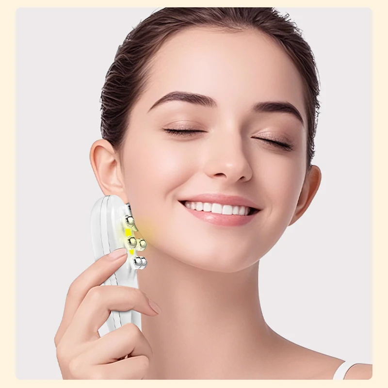 7 Kolorów LED Terapia Światłem EMS Mikroprąd Urządzenie do Kosmetyki Twarzy Odmładzanie Skóry Masaż Fotonowy Anti Aging Duplex Lifting Twarzy