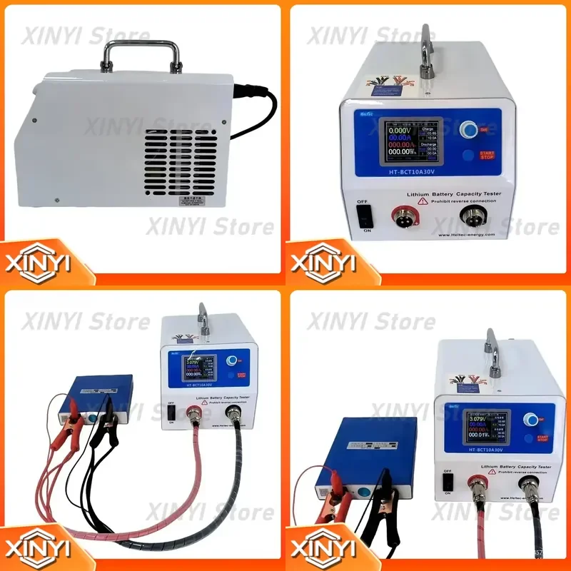Heltec 10A-50A Charge/Discharge Battery Capacity Tester for 18650 21700 LiPo LiFePO4 5V 30V Electronic Load Power Tester