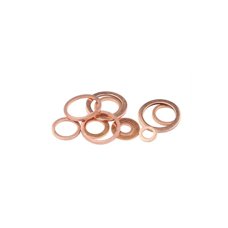 Soft Red Copper Gasket for Leak Proof Sealing in Harsh Environments Marine and Industrial Flat Washer Applications