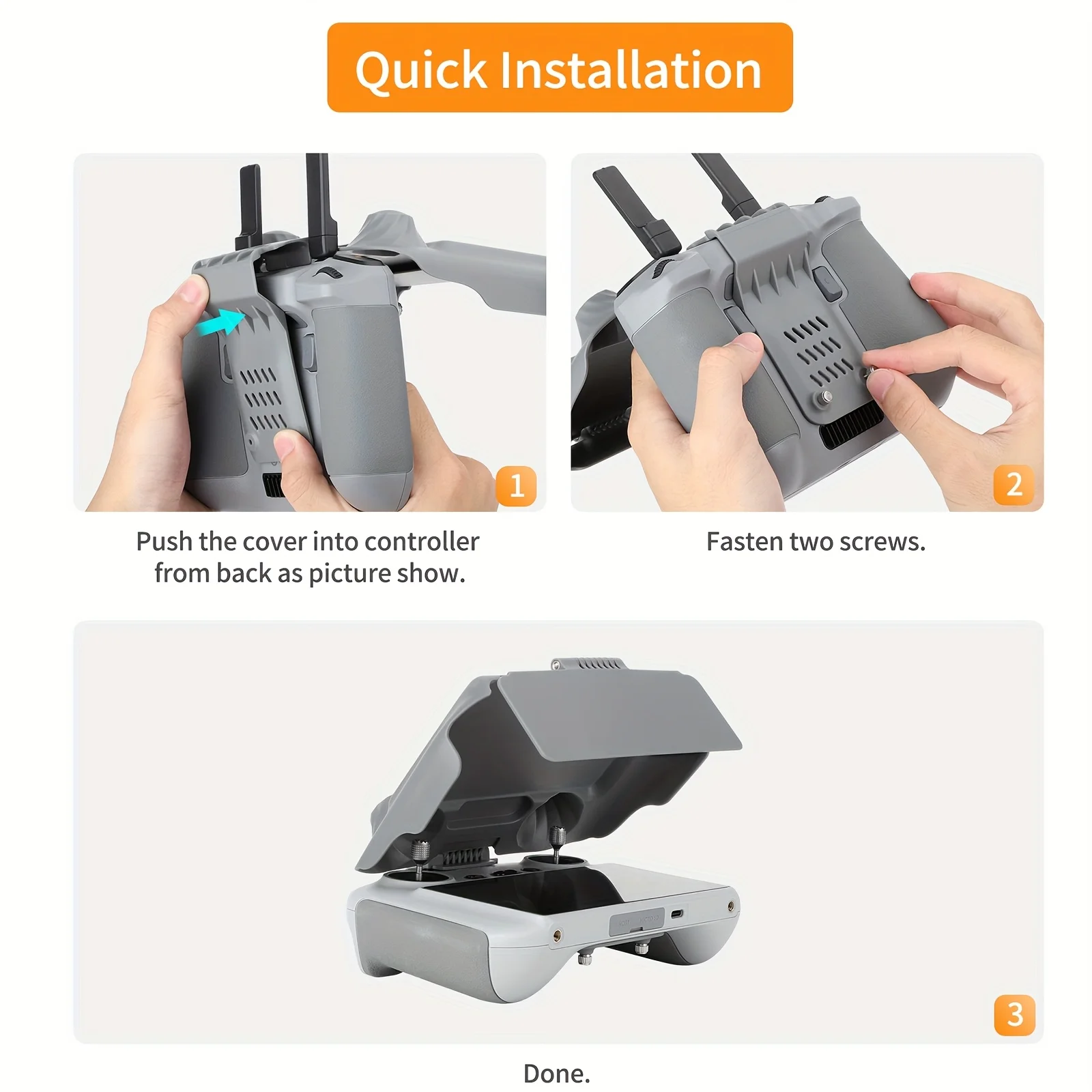 Sunshade for RC 2 Controller for DJI Mini 4 Pro, RC 2 Joystick Protective Cover for Avata360/Ari 3/Mini 4/5Pro Drone Accessories gallery 3