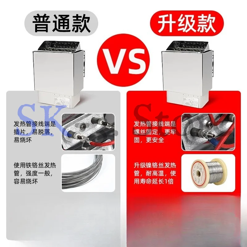 Sauna stove Household sauna room accessories Sweat steaming stove Dry steaming stove Small heating and heating equipment